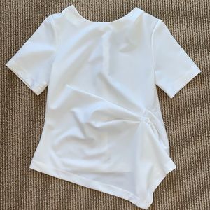ASOS white blouse with gathering